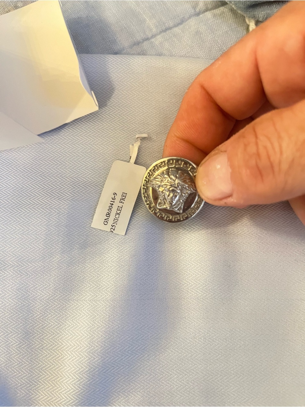 Silver Versace Medusa Medallion ring size 8. Unisex 🇮🇹🇮🇹🇮🇹